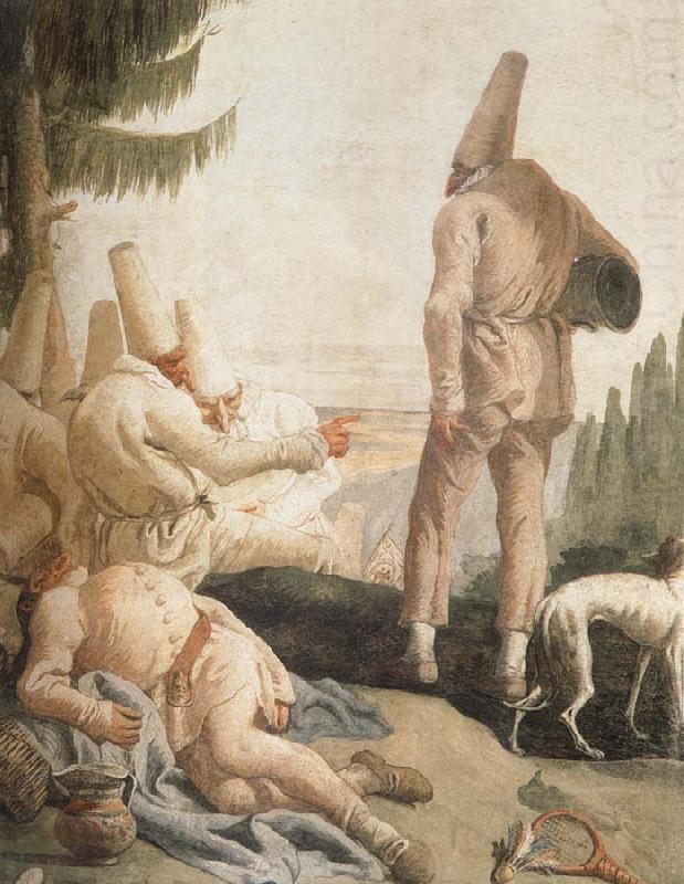 Pulcinelle on Vacation, TIEPOLO, Giovanni Domenico